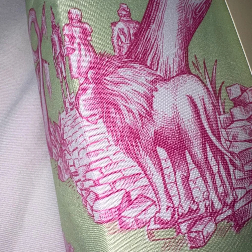 Wicked Katie Kime Full Sheet Set Nod to Dorothy Green Pink Toile 4pc New